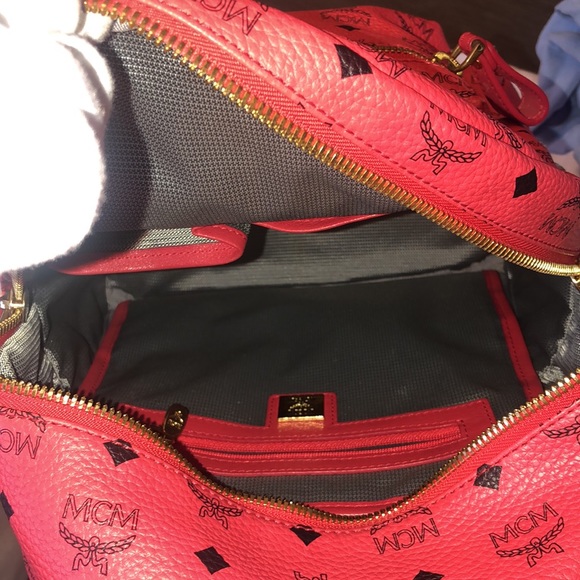 MCM Visetos Stark Side Studded Backpack Bag - Picture 11 of 12